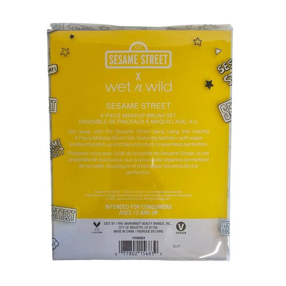 3 WET n WILD Lot SESAME STREET Limited Edition Makeup Brush Mirror Lash Curler - Picture 4 of 7